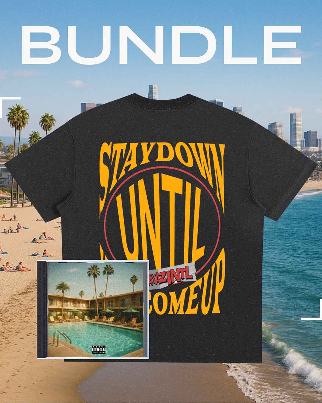 Stay Down T-Shirt & CD Bundle