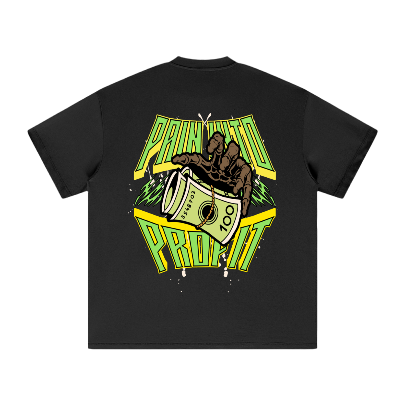 Pain Into Profit Graphic Limited Edition Oversized Streetwear Shirt