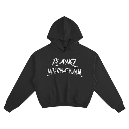 "Don't Feed The Animals" Cropped Hoodie