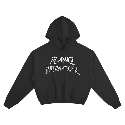 "Don't Feed The Animals" Cropped Hoodie