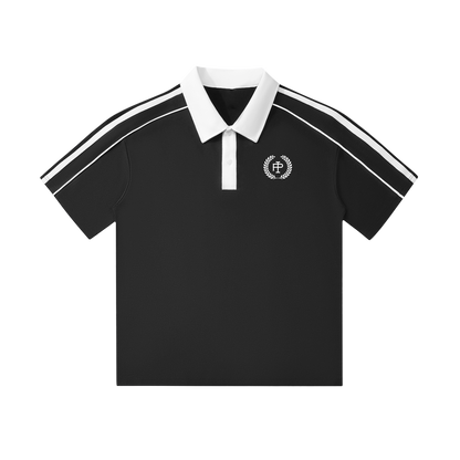 Playaz International Short-Sleeve Polo Shirt White Logo