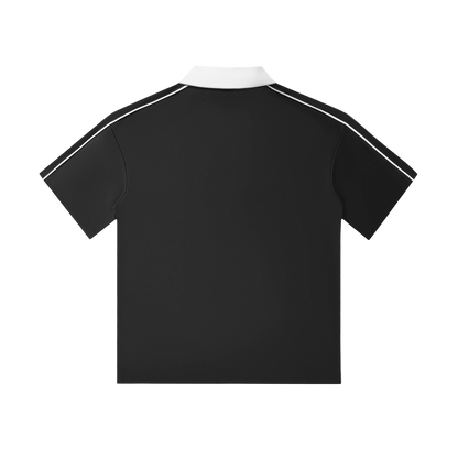 Playaz International Short-Sleeve Polo Shirt White Logo