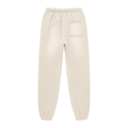 Beige sweatpants on a white background