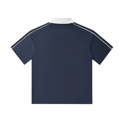 Playaz International Short-Sleeve Polo Shirt White Logo